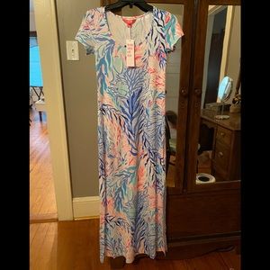 Wynn Maxi Kalidescope Coral Lilly Pulitzer XXS new